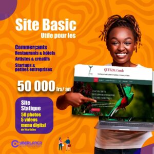 Site Basic -Vitrine - 50000fr -  Paiement Annuel