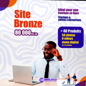 Site Bronze Petit Commerce - 80 000CFA - Paiement Annuel